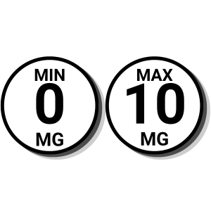MIN 0 - MAX 10