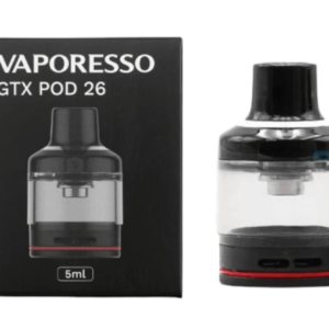 GTX POD 26 5ML (EMPTY) - BLACK - VAPORESSO - Image 1