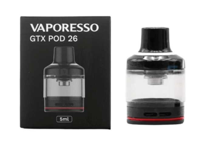 GTX POD 26 5ML (EMPTY) - BLACK - VAPORESSO