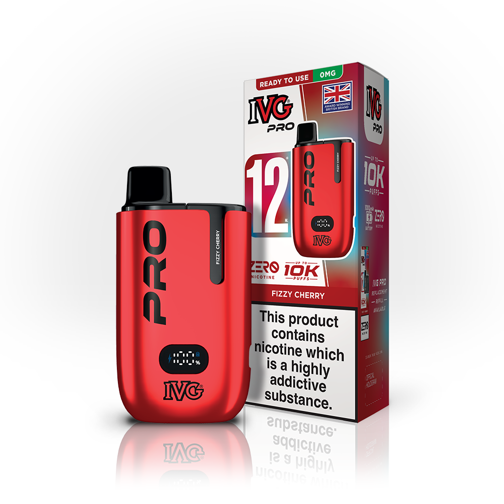 FIZZY CHERRY STARTER KIT - IVG PRO 12 - 0MG