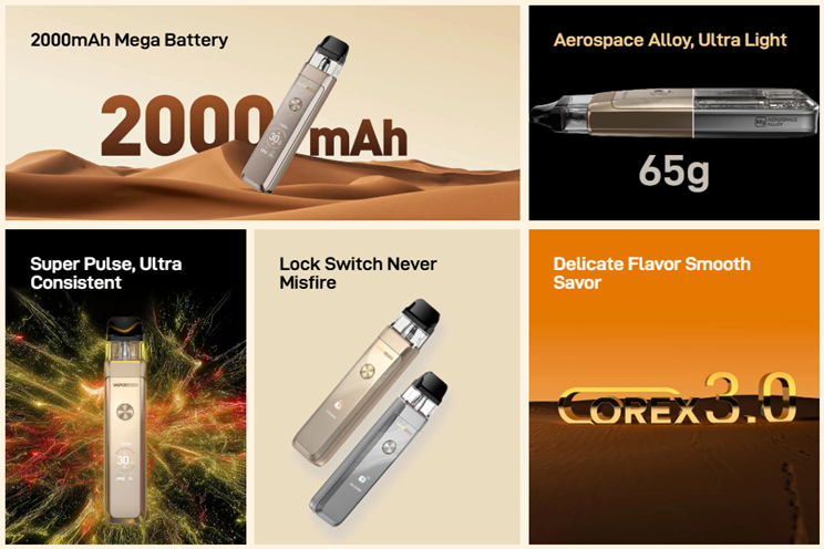 GLITTERING SILVER - XROS PRO 2 KIT - VAPORESSO
