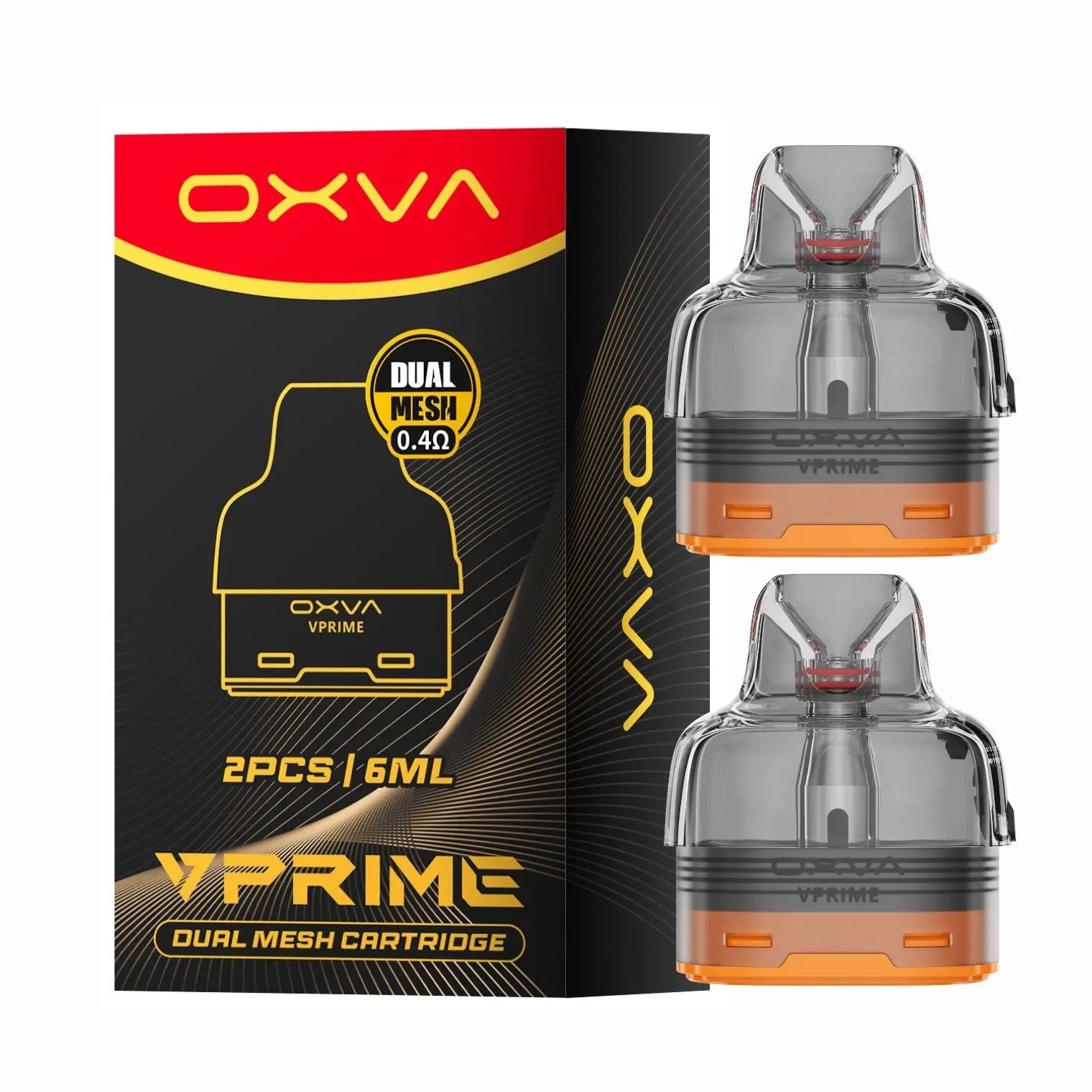 VPRIME DUAL MESH PODS 0.4 6ML - OXVA - 2 PACK - Image 1