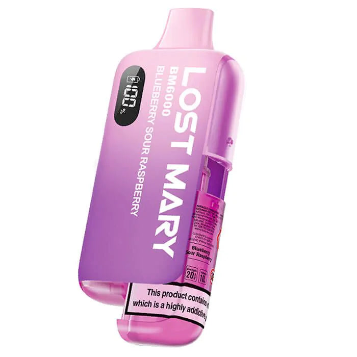 BLUEBERRY SOUR RASPBERRY BM6000 KIT - LOST MARY - 10MG