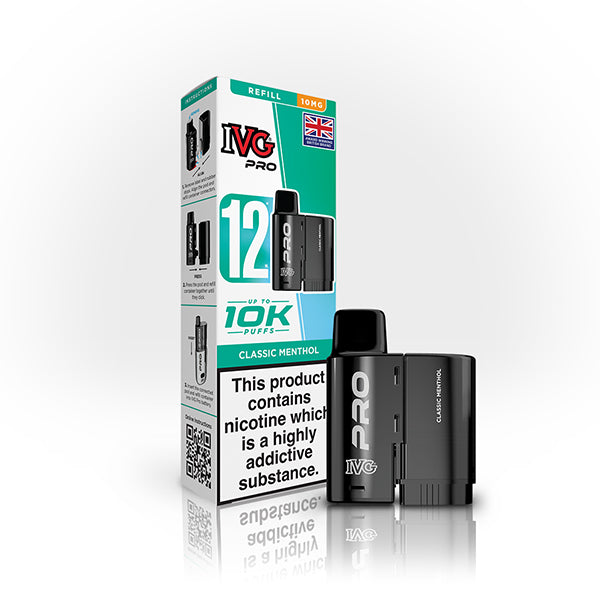 CLASSIC MENTHOL (POD ONLY) - IVG PRO 12 - 10MG