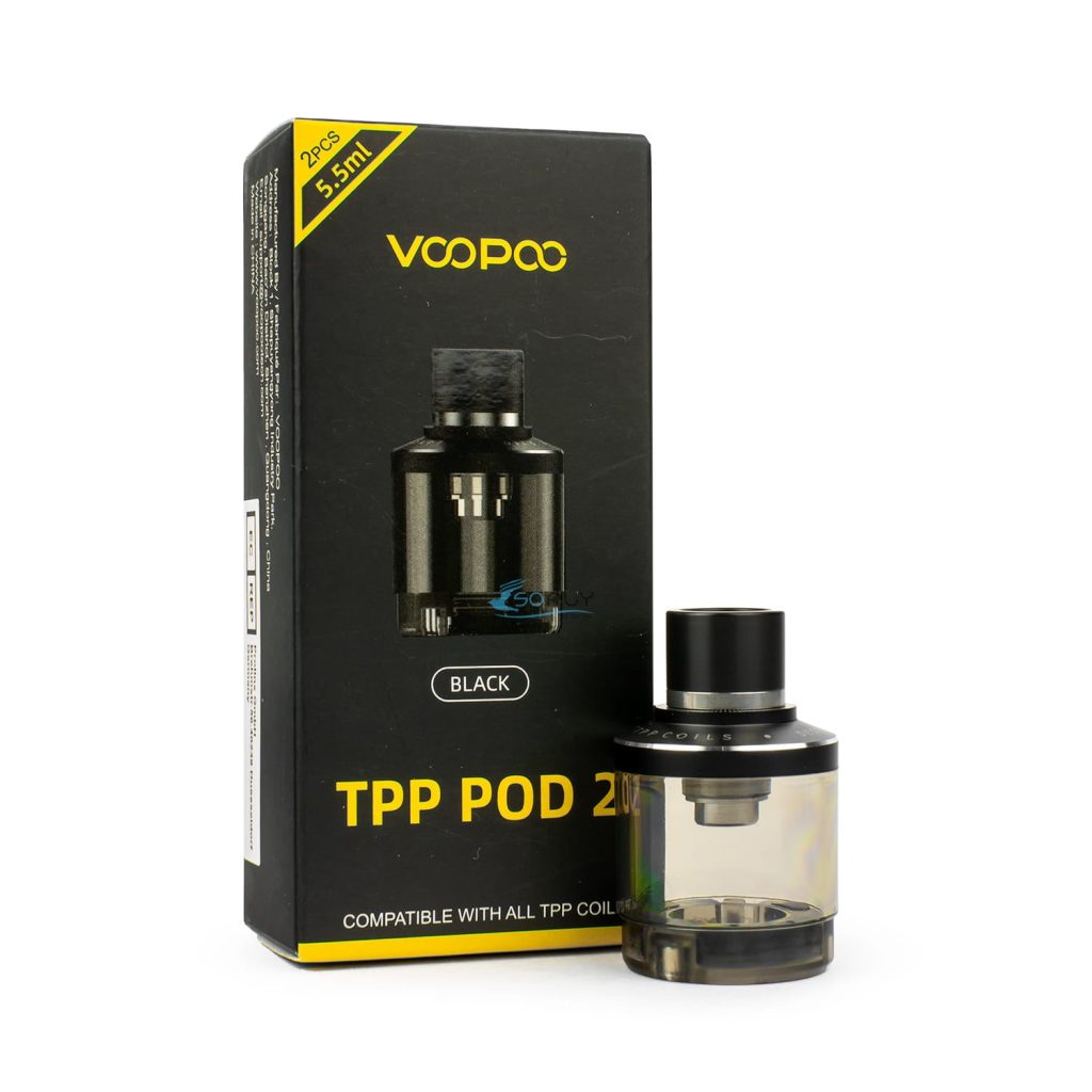 TPP POD 2 (EMPTY) - VOOPOO - BLACK (2 PACK)